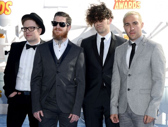 Fall Out Boy lors des MTV Movie Awards à Los Angeles le 12 avril 2015
