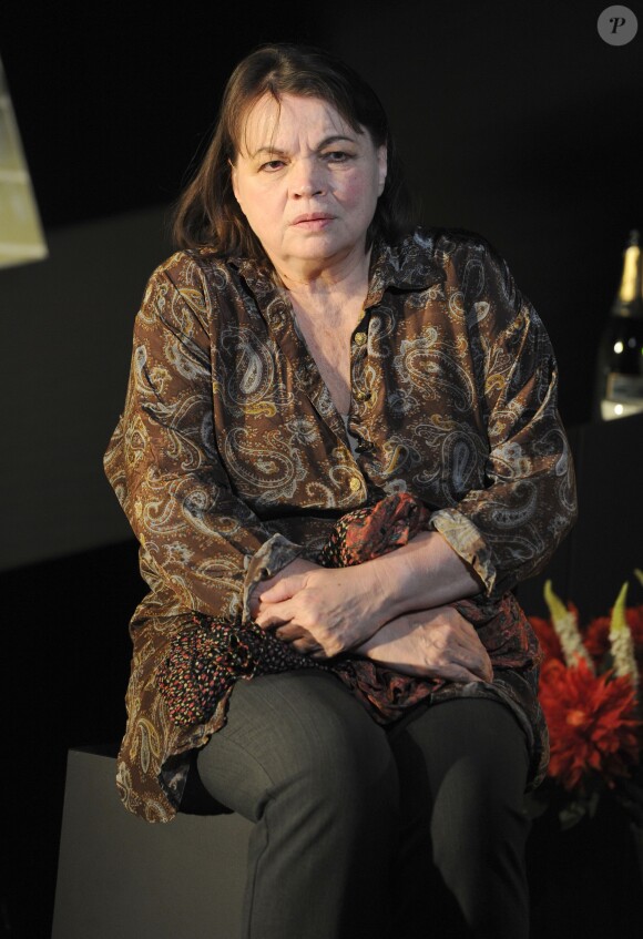Myriam Boyer lors du filage de la pièce de théâtre "Chère Elena" au Théâtre de Poche à Paris. Le 2 septembre 2014