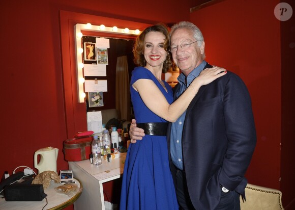Lysiane Meis et Bernard Murat - 200e de la pièce "Un dîner d'adieu" au théâtre Édouard VII à Paris le 14 avril 2015.