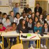 Exclusif - Astrid Veillon intervient à l'école "Bois de Boulogne" pour l'association "Lecture pour Tous" à Nice. Le 15 avril 2015