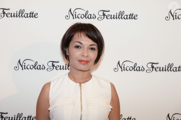 Saïda Jawad lors de la soirée Nicolas Feuillatte à l'Atelier Richelieu à Paris, le 15 avril 2015