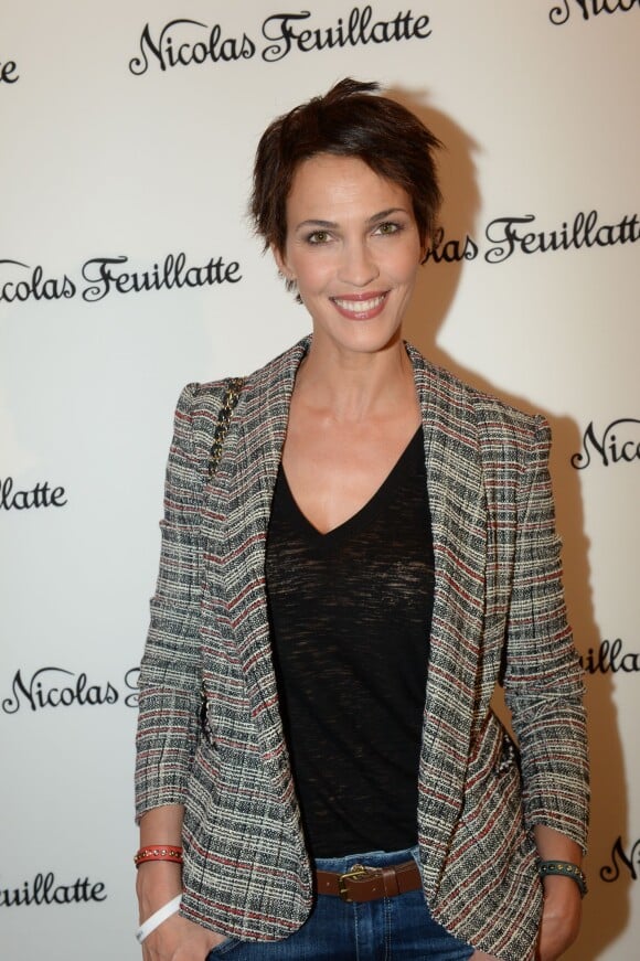 Linda Hardy lors de la soirée Nicolas Feuillatte à l'Atelier Richelieu à Paris, le 15 avril 2015