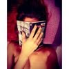 Shy'm topless le 16 avril 2015.