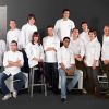 Les douze candidats de Top Chef 2010. Tout en haut, Pierre Augé !