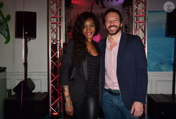 Samuel Le Bihan et sa femme Daniela - Soirée des 10 ans de la marque Vicomte A. à Paris le 10 avril 2015