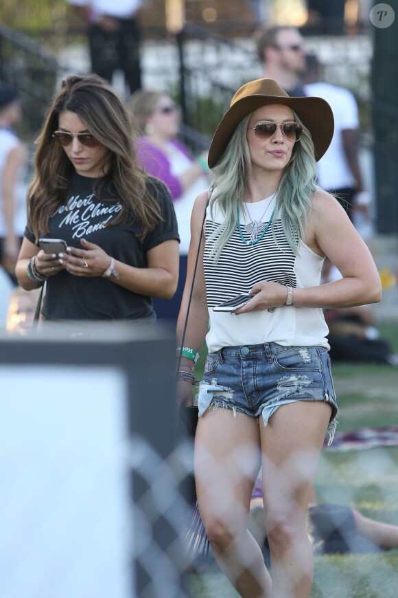 Hilary Duff au 2ème jour du festival Coachella, le 11 avril 2015