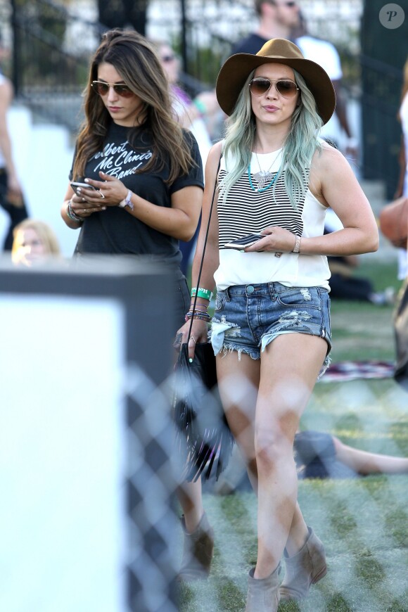 Hilary Duff au 2ème jour du festival Coachella, le 11 avril 2015