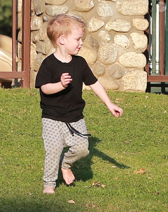 Mike Comrie a amené son fils Luca au parc "Coldwater Canyon" à Beverly Hills. Le 9 janvier 2015