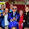Charles Dumont, Michou et Jean-Jacques Debout - La République de Montmartre célèbre Radio Montmartre au restaurant La Bonne Franquette à Paris, le 22 avril 2015