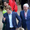 Le prince Harry lors du marathon de Londres le 26 avril 2015