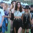 Hailey Baldwin, Kendall Jenner, Fergie au 2ème jour du Festival "Coachella Valley Music and Arts" à Indio, le 11 avril 2015