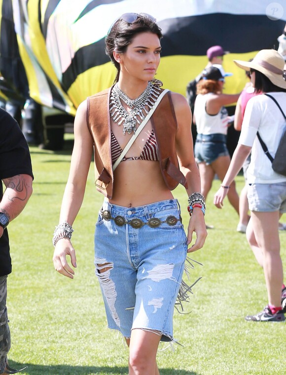 Kendall Jenner au 1er jour du Festival "Coachella Valley Music and Arts" à Coachella, le 10 avril 2015 Celebrities