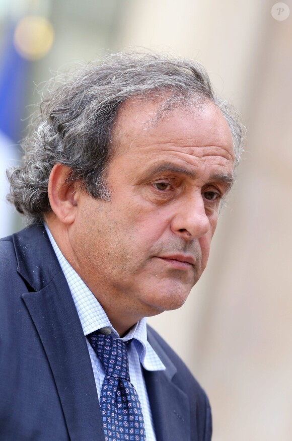 Michel Platini à l'Elysée à Paris le 11 septembre 2014. 