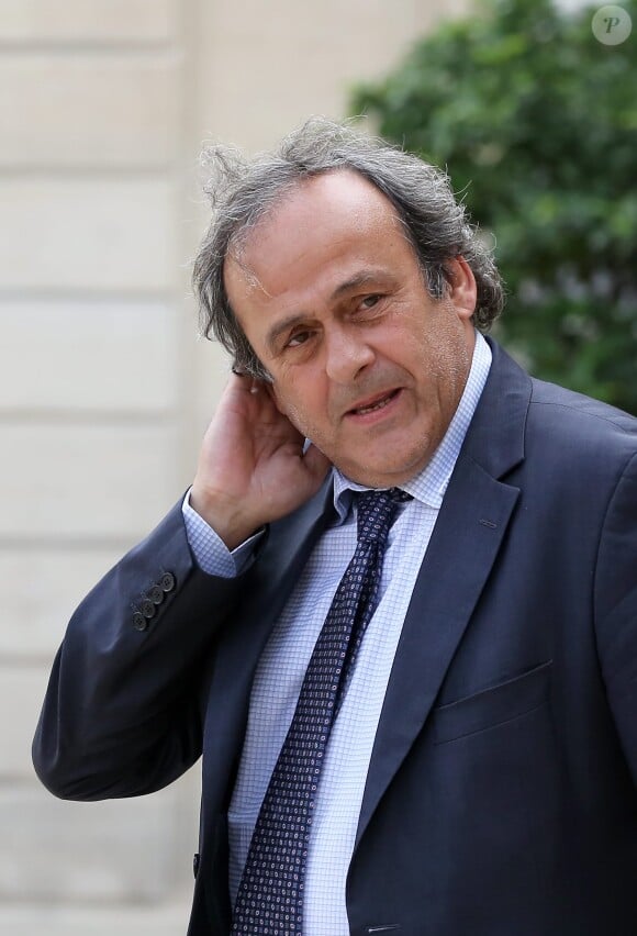 Michel Platini au Palais de l'Elysée à Paris le 11 septembre 2014.
