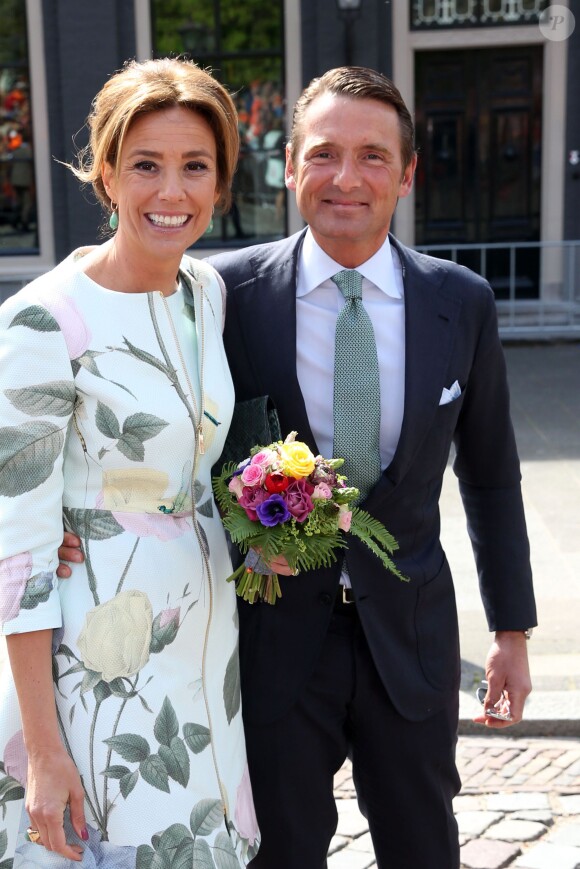Le prince Maurits et la princesse Marilène lors des célébrations de la Fête du Roi le 27 avril 2015 à Dordrecht pour les 48 ans du roi Willem-Alexander des Pays-Bas.