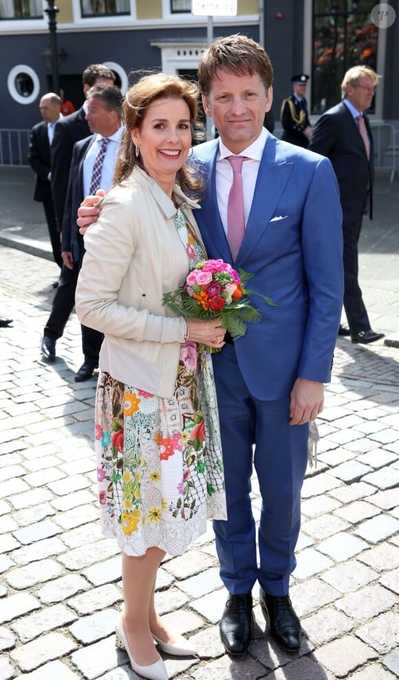 La princesse Anita et le prince Pieter-Christiaan lors des célébrations de la Fête du Roi le 27 avril 2015 à Dordrecht pour les 48 ans du roi Willem-Alexander des Pays-Bas.