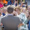 Séance photo improvisée pour la princesse Marilène lors des célébrations de la Fête du Roi le 27 avril 2015 à Dordrecht pour les 48 ans du roi Willem-Alexander des Pays-Bas.