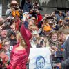 La famille royale des Pays-Bas était réunie pour les célébrations de la Fête du Roi le 27 avril 2015 à Dordrecht pour les 48 ans du roi Willem-Alexander des Pays-Bas.