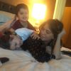 Claudia Galanti et ses enfants Tal et Liam, photo Instagram du 2 avril 2015