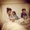 Claudia Galanti et ses enfants Liam et Tal avec Indila, photo Instagram
