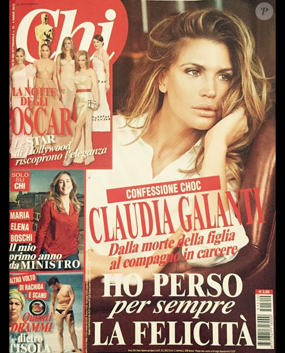 Claudia Galanti accordait en février 2015 une interview au magazine Chi, après la mort de sa fille Indila, 9 mois