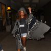 Rihanna arrive à l'aéroport LAX de Los Angeles, en provenance d'Honolulu à Hawaï. Le 28 avril 2015.