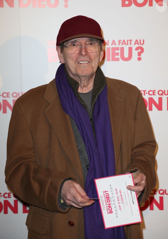 Jean-Marie Poiré - Avant-première du film "Qu'est-ce qu'on a fait au Bon Dieu?" au Grand Rex à Paris, le 10 avril 2014.