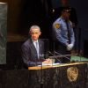 Le président américain Barack Obama fait son discours lors de la 69ème Assemblée générale des Nations Unies à New York, le 24 septembre 2014.