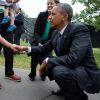 Barack Obama et ses nombreuses rencontres avec les enfants - le 27 juin 2014
