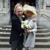 Mariage de Patti Boyd (Ex madame George Harrison et Eric Clapton) et Rod Weston à Londres. Le 30 avril 2015  