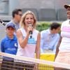 Elsa Pataky et Serena Williams jouent au tennis lors d'une journée caritative au Masters de Madrid, le 1er mai 2015 