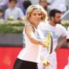Elsa Pataky joue au tennis lors d'une journée caritative au Masters de Madrid, le 1er mai 2015 