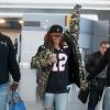 Rihanna à son arrivée à l'aéroport JFK de New York le 1er Mai 2015