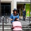Tamara Ecclestone quitte la boutique Bonpoint sur l'avenue Montaigne. Paris, le 4 mai 2015.