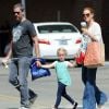 Amy Adams et Darren Le Gallo avec leur fille Aviana font du Shopping à Los Angeles Le 27 septembre 2014