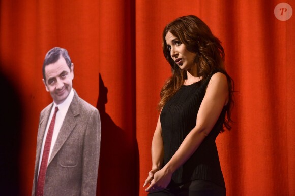 Exclusif - Première de Fabienne Carat dans la pièce "L'Amour est dans le Prêt ?" au Ciné-Théâtre Chaplin à Paris, le 4 mai 2015.