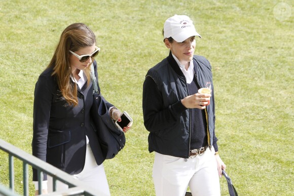 La princesse Maria Margarita de Bourbon et sa soeur Maria Victoria au Longines Global Champions Tour à Madrid le 2 mai 2015
