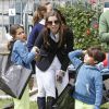 La princesse Maria Margarita de Bourbon avait avec elle ses enfants au Longines Global Champions Tour à Madrid le 3 mai 2015