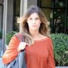 Elisabetta Canalis, enceinte, se promène à West Hollywood, le 4 mai 2015.
