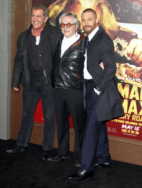 George Miller ; Mel Gibson ; Tom Hardy - Première du film "Mad Max - Fury Road" à Los Angeles le 7 Mai 2015