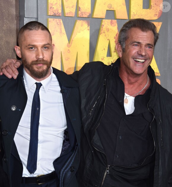 Tom Hardy et Mel Gibson - Première du film "Mad Max - Fury Road" à Los Angeles le 7 Mai 2015