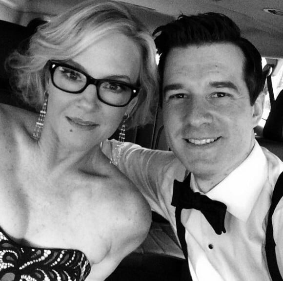 Rachael Harris et son mari Christian Hebel se rendent à la cérémonie des Oscars à Los Angeles le 22 février 2015