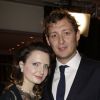 Exclusif - Amaury Leveaux et sa compagne Elizaveta, enceinte - Soirée de gala de la Fondation Paris Saint-Germain qui fête ses 15 ans au Pavillon Gabriel à Paris le 27 janvier 2015.