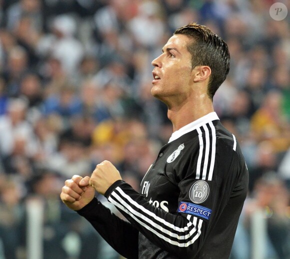Cristiano Ronaldo après son but en demi-finale de la Ligue des champions au Juventus Stadium de Turin, le 5 mai 2015