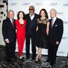 Michael Douglas, Catherine Zeta Jones, Morgan Freeman, Michael Bloomberg, Bebe Neuwirth lors du "Actors Fund Annual Gala" à New York le 11 mai 2015