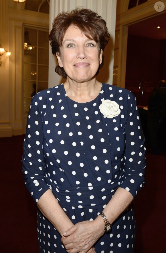 Roselyne Bachelot - Générale de la pièce Open Space au théâtre de Paris le 11 mai 2015.