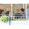 Rossy de Palma, Joel Cohen, Sophie Marceau, Sienna Miller, Guillermo del Toro, Xavier Dolan - Le jury de la 68ème édition du festival de Cannes se retrouve sur une terrasse à Cannes le 12 mai 2015.  The jury of the 68th edition of the Cannes film festival on a terrace in Cannes, France on May 12, 2015.12/05/2015 - Cannes