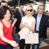 Sienna Miller à son arrivée à l'aéroport de Nice pour le festival de Cannes. Le 12 mai 2015