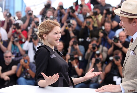 Léa seydoux et John C. Reilly - Photocall du film "The Lobster" lors du 68e Festival International du Film de Cannes le 15 mai 2015
