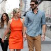 Jennie Garth dans les rues de New-York avec son fiancé David Abrams, le 5 mai 2015